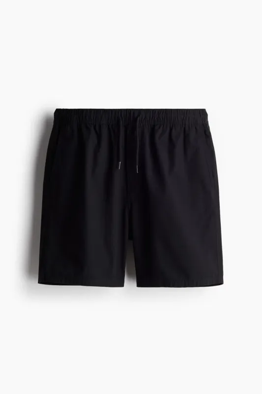 H & M - Regular Fit Cotton shorts - Black sold by H&M