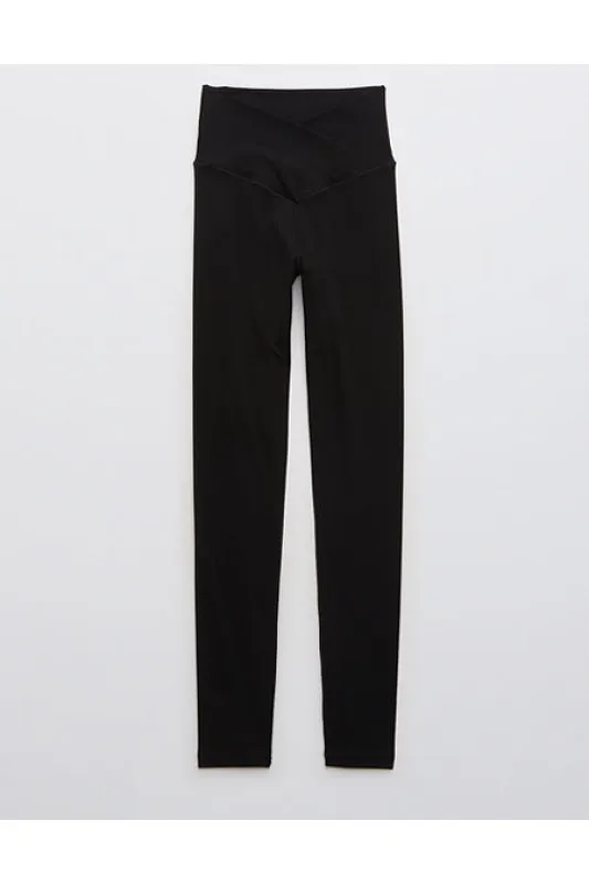 OFFLINE By Aerie Real Me High Waisted Crossover Legging Women's True Black M Short sold by American Eagle