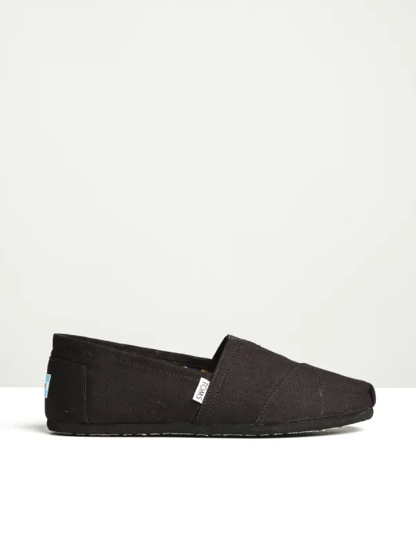 MENS CLASSICS BLACK ON BLACK SLIP-ONS sold by Boathouse