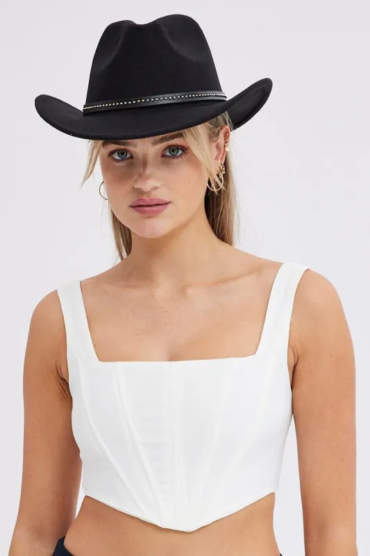 Black Cowboy Hat sold by Ally Fashion