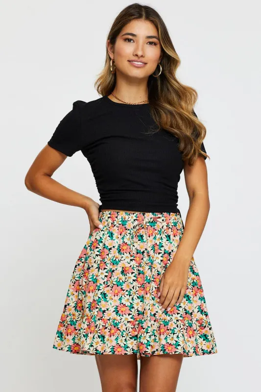 Print Skater Skirt sold by Ally Fashion