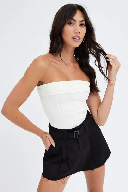 Black Cargo Skirt Mini Low Rise sold by Ally Fashion