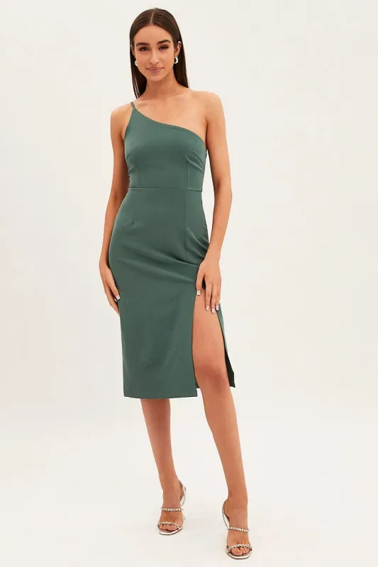 Green Midi Dress Bodycon sold by Ally Fashion