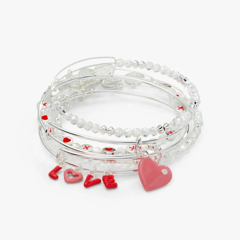LOVE' Charm Bangle, Set of 5 sold by Alex and Ani
