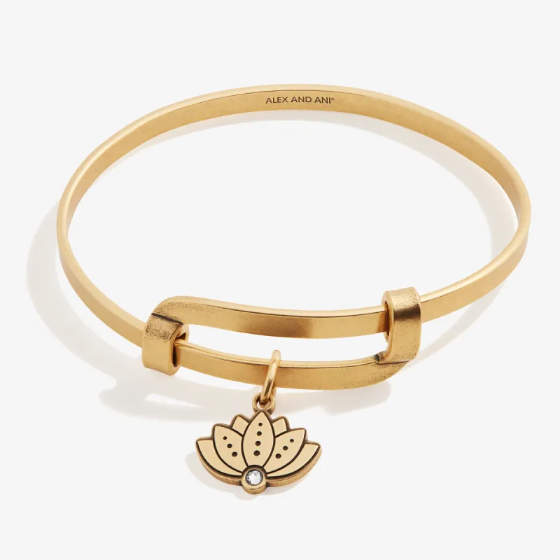 Motivation Lotus Charm Bangle sold by Alex and Ani