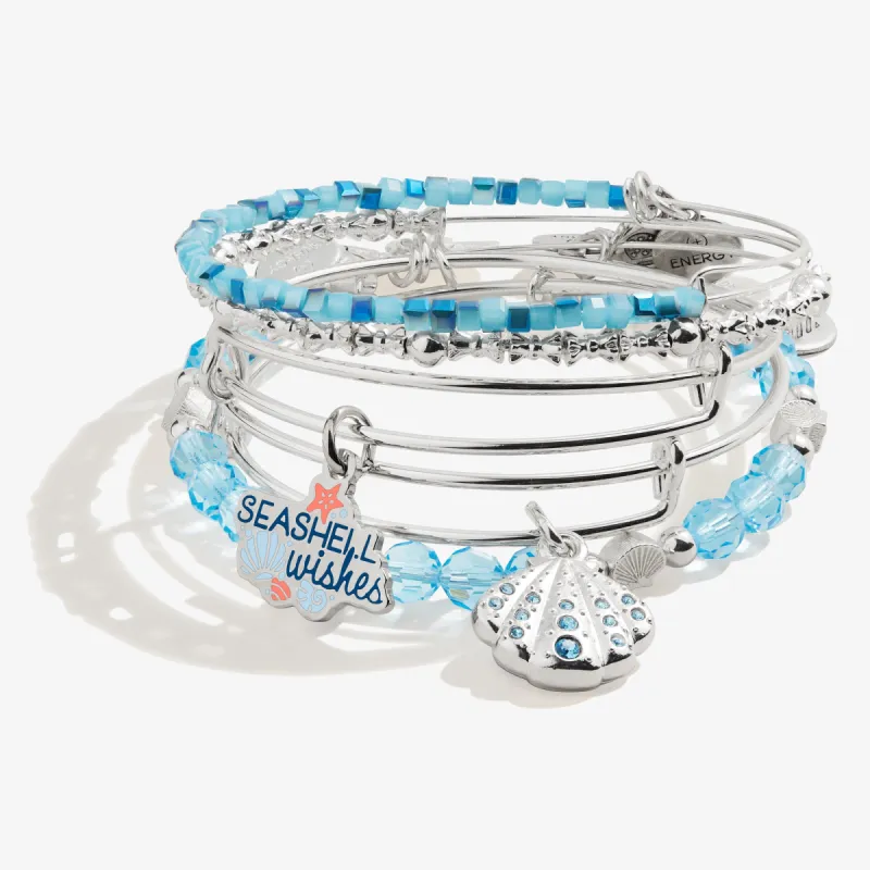 'Seashell Wishes' Charm Bangles, Set of 5 sold by Alex and Ani