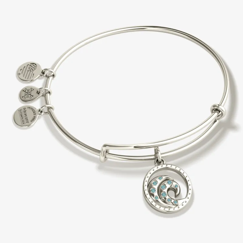 Wave Charm Bangle Bracelet sold by Alex and Ani