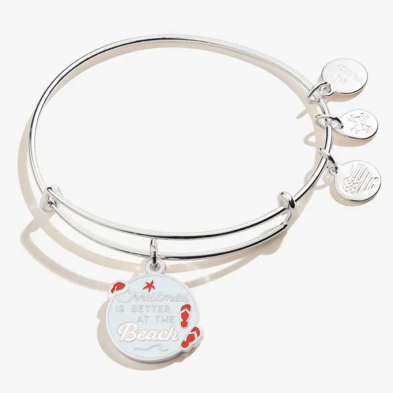 'Christmas is Better at the Beach' Charm Bangle sold by Alex and Ani