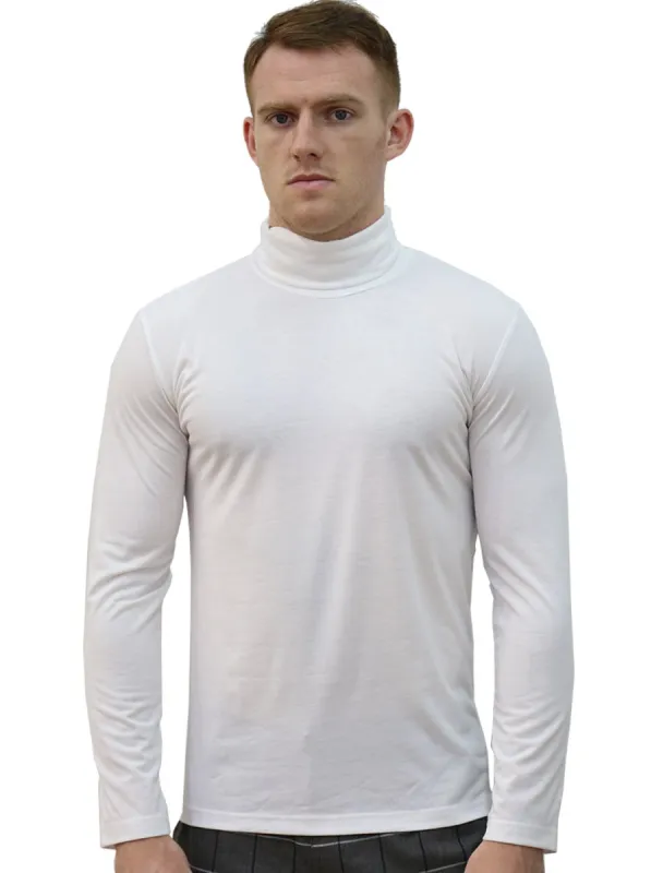 Men's Turtleneck Top Slim Fit Long Sleeve Pullover Mock Turtle Neck Shirt sold by Allegra K