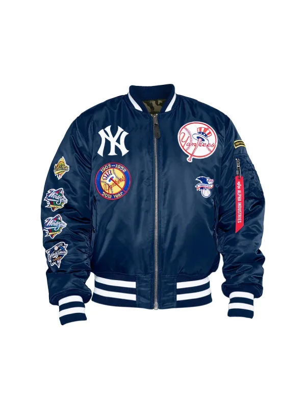 Newera X MLB X ALPHA コラボ INDUSTRIES MA-1 ジャケット NY&LA NEW YORK YANKEES X ALPHA X NEW ERA MA-1 BOMBER JACKET | Parallel