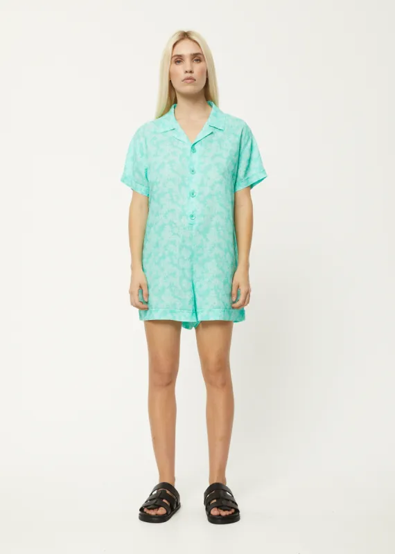 AFENDS Womens Benny Kokomo - Playsuit - Jade Daisy sold by Afends