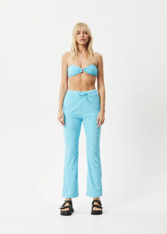 AFENDS Womens Moon - Terry Pant - Blue Daisy sold by Afends