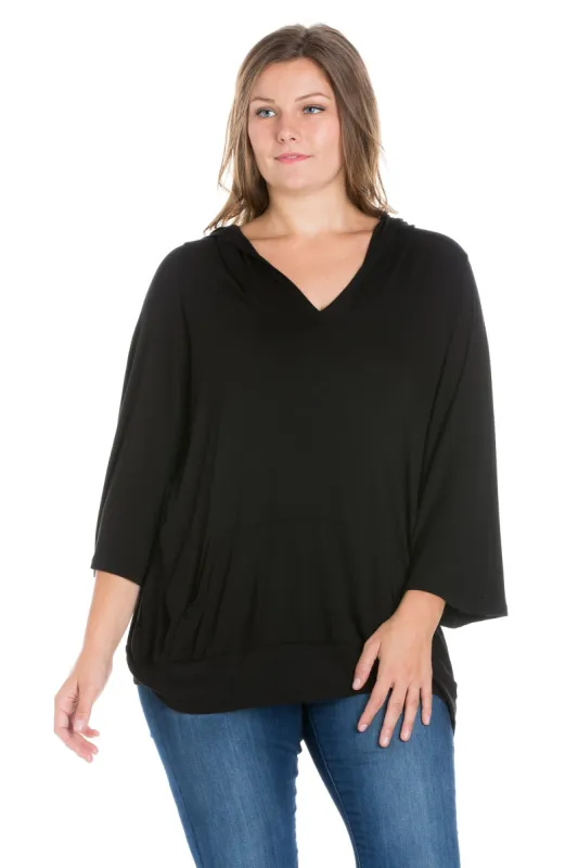Trendy Oversized Plus Size Fashion Hoodie Top sold by 24/7 Comfort Apparel