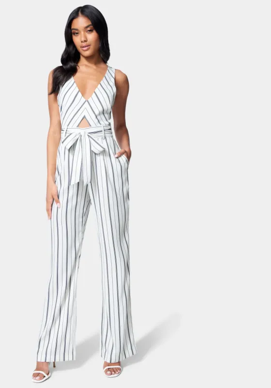 Sleeveless Wide Leg Jumpsuit sold by Bebe
