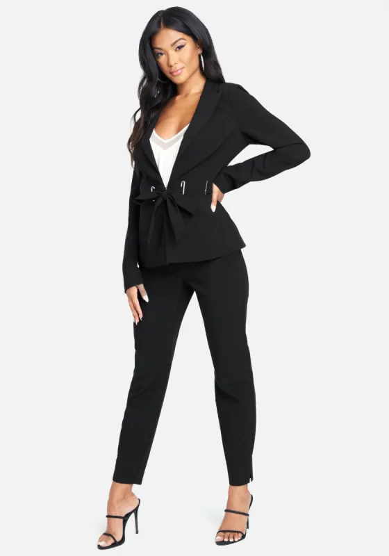 Stretch Twill Grommet Blazer sold by Bebe