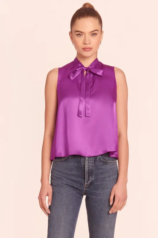 Sleeveless Louie Silk Top sold by Amanda Uprichard