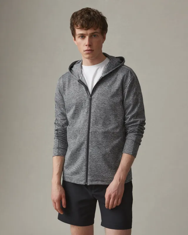 Aerial Lightweight Full Zip - Stone Heather sold by American Giant