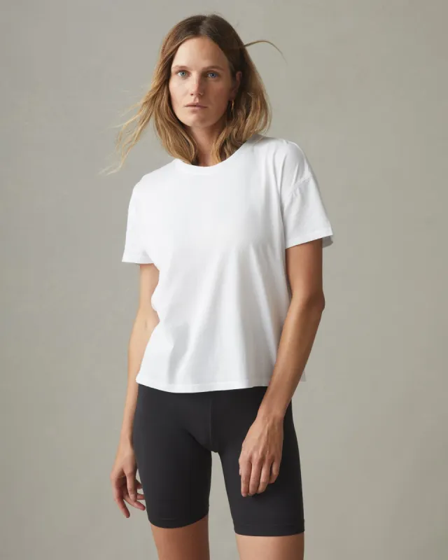 Classic Relaxed Crew Tee - White sold by American Giant
