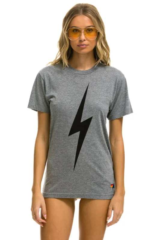 BOLT TEE - HEATHER GREY sold by Aviator Nation