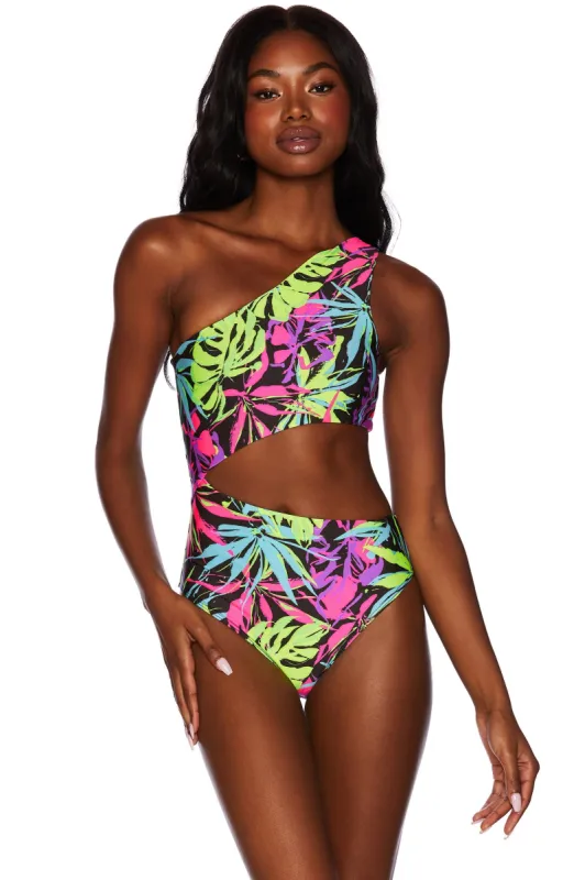 Celine One Piece Neon Palms sold by Beach Riot