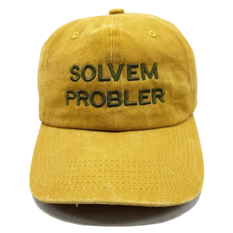 "Solvem Probler" 6 Panel Low Profile Embroidered Cap sold by Altru