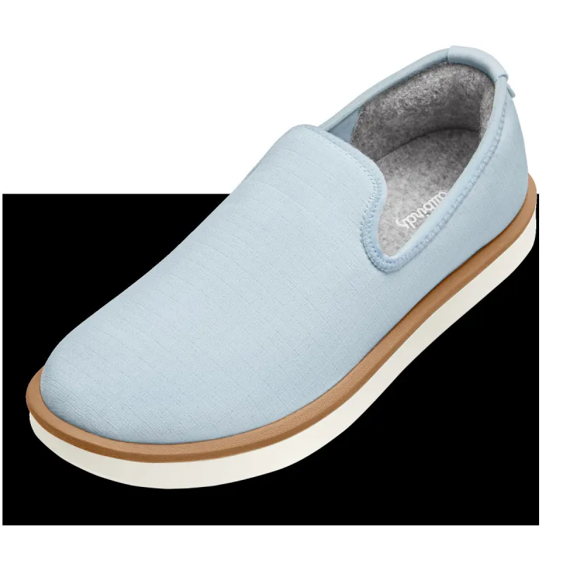 Men's Wool Lounger Woven - Blue Hush (Natural White Sole) sold by allbirds