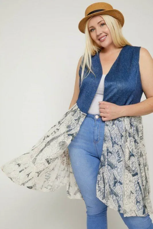 Sleeveless, Lace Cardigan sold by Back2Basics