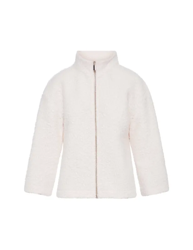 Funnel Neck Zip Front Sherpa Jacket sold by Anne Klein