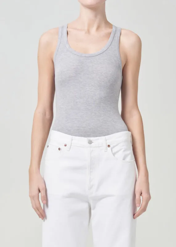 Maria Bodysuit in Grey Heather sold by Agolde