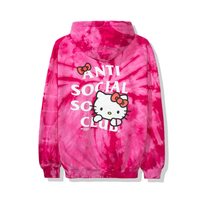Hello Kitty x Assc Red Tie Dye Hoodie sold by Anti Social Social Club