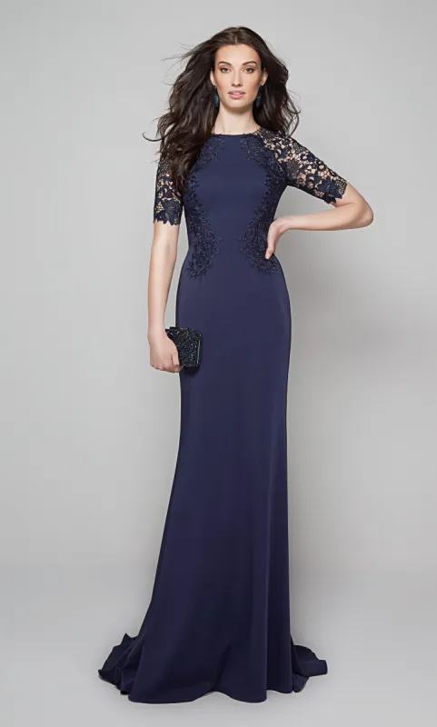 ALYCE Paris 27585 Special Occasion High Train Fit N Flare Dress sold by Alyce Paris