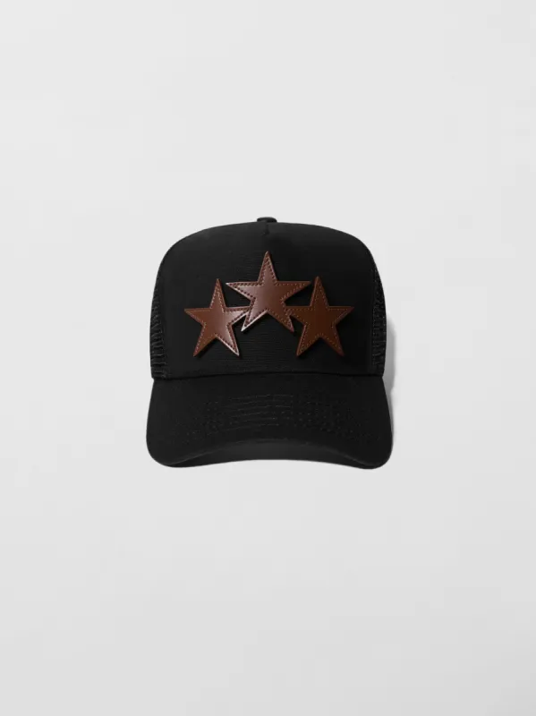 3 STAR TRUCKER HAT - BLACK sold by AMIRI