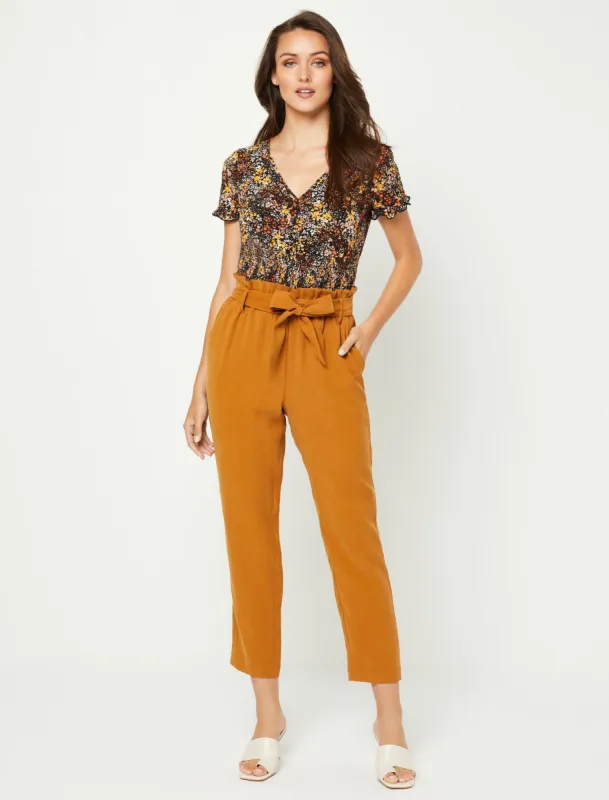 Waist Tie Paperbag Pant sold by BCBGMaxAzria