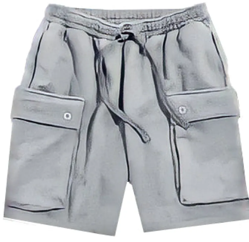 GREY COTTON FLEECE SHORTS sold by American Stitch