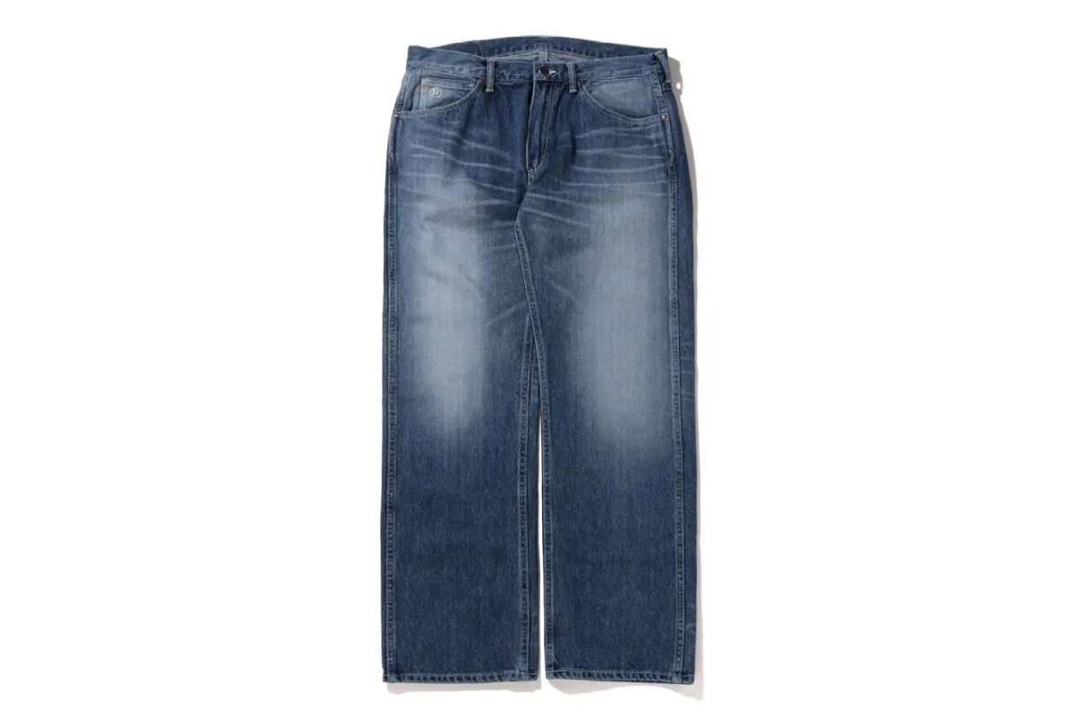 APE HEAD RELAXED FIT DENIM PANTS sold by Bape