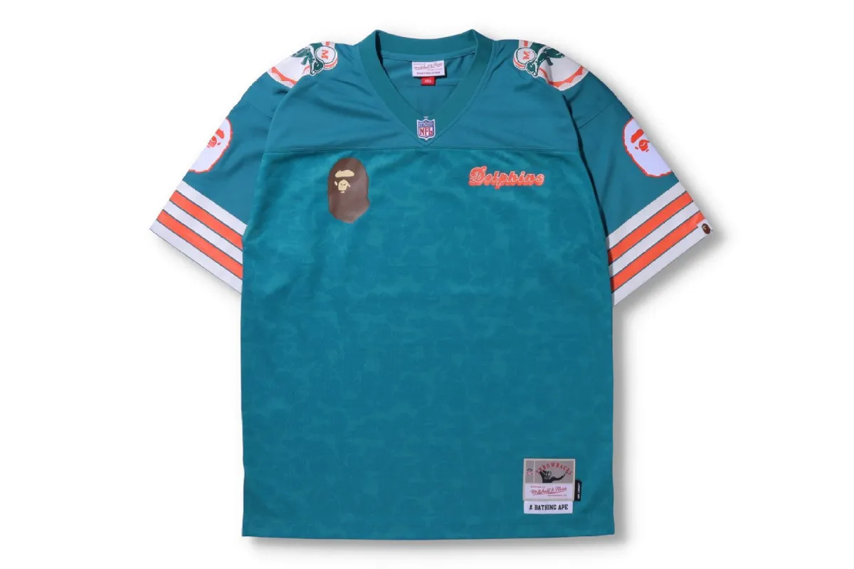 Mitchell&ness NFL ゲームシャツ　dolphins ストリート Mitchell&ness NFL ゲームシャツ dolphins ストリート - メルカリ