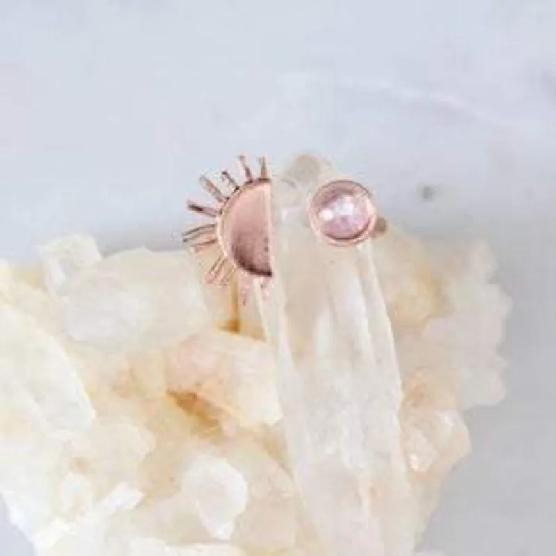 Moonstone Sun and Moon Ring sold by Boujee Boutique