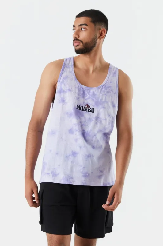 Tie Dye Malibu Tank Top sold by Charlotte Russe