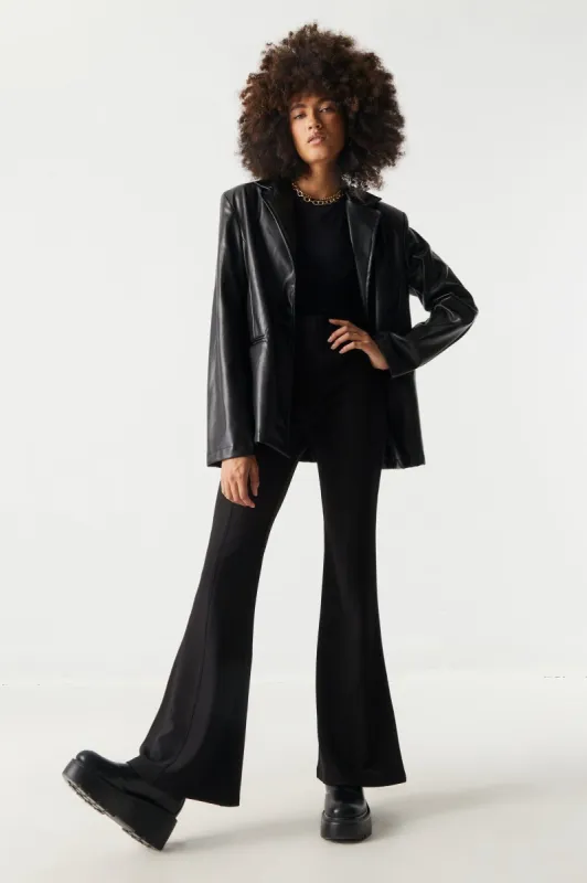 Pull-On Ribbed Flare Pant sold by Charlotte Russe