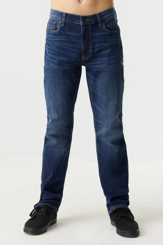 Dark Wash Straight Leg Jean sold by Charlotte Russe