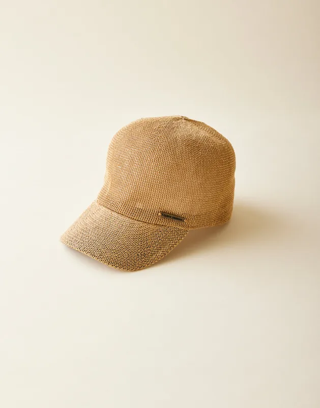 Straw Baseball Cap: Natural sold by Carve Designs