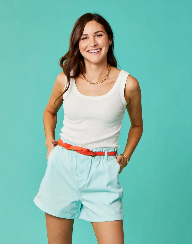 Journey Twill Short: Sea Glass - FINAL SALE sold by Carve Designs