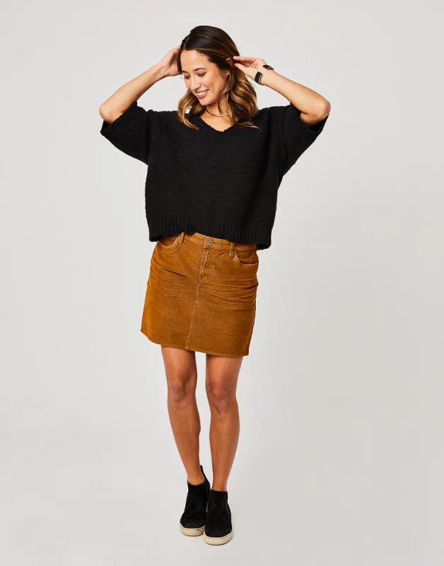 Veronica Sweater : Black sold by Carve Designs