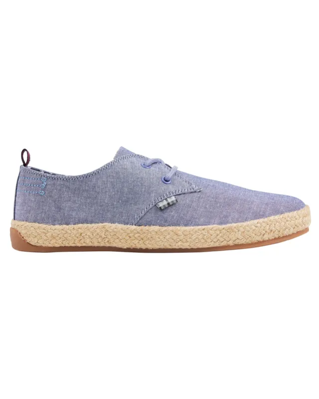 New Prill Two-Tone Oxford Sneaker - Blue sold by Ben Sherman