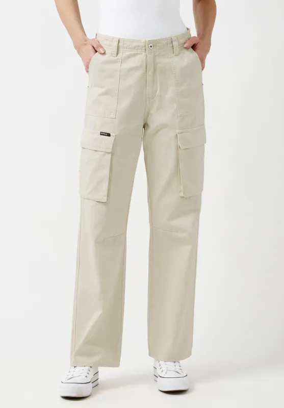 Low Rise Straight Gia Beige Cargo Pants - BL15915 sold by Buffalo David Bitton