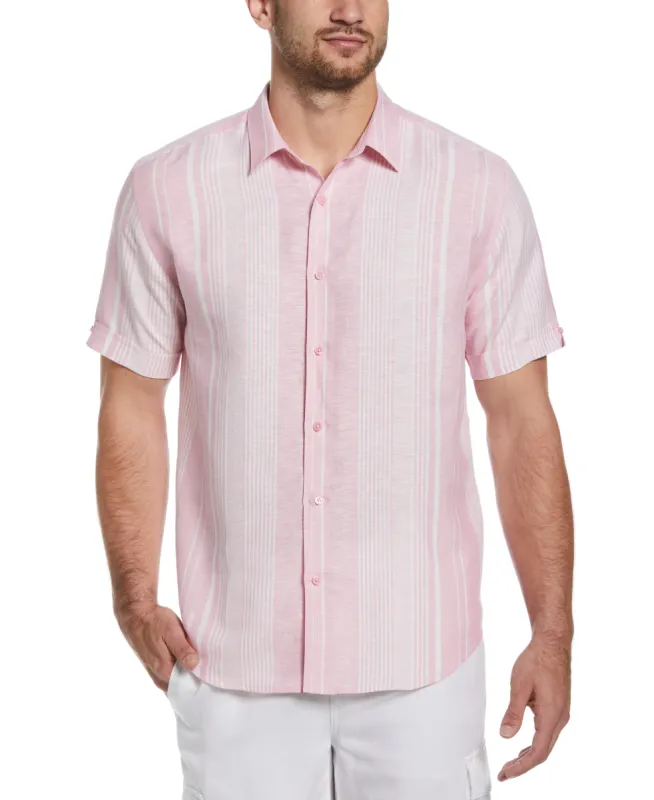 Yarn Dye Textured Stripe Shirt sold by Cubavera