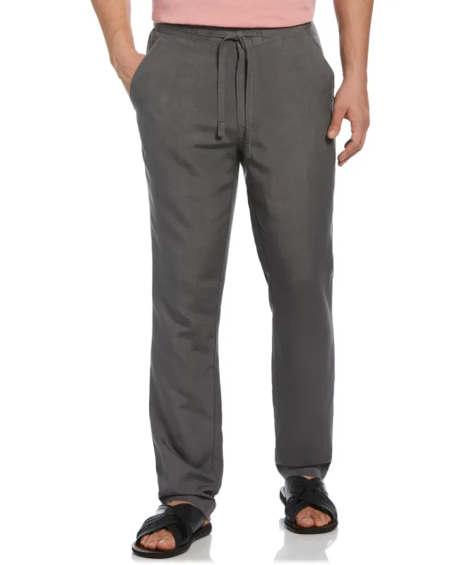 Big & Tall Linen-Blend Core Drawstring Pants sold by Cubavera