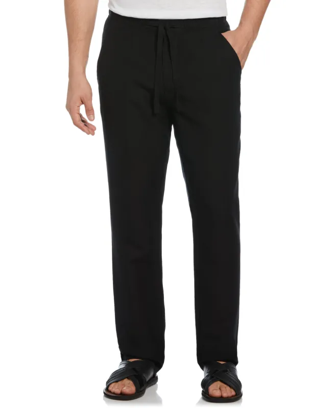 Big & Tall Linen-Blend Core Drawstring Pants sold by Cubavera