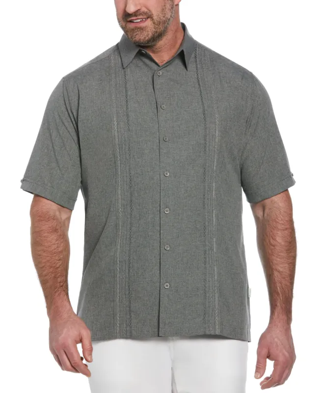Big & Tall Geo Embroidered Panel Shirt sold by Cubavera