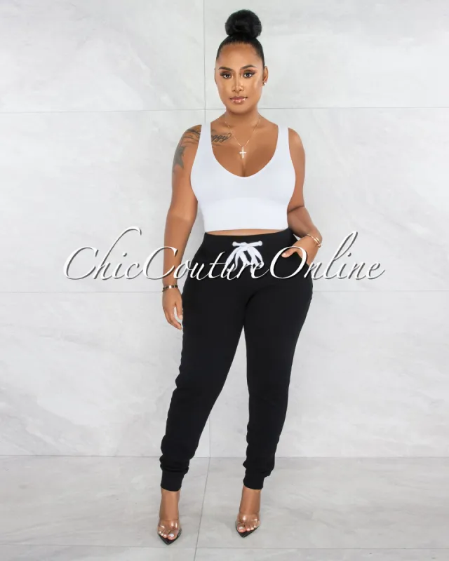 *Danner Black Jogger Sweatpants sold by Chic Couture